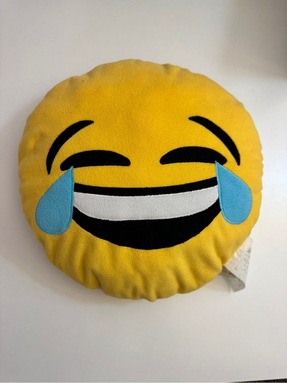 Yellow Laughing Emoji Pillow